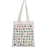 National Parks Camper Tote Bag Gift for Hiking Lovers
