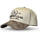 Vintage Western Trucker Hat | Men & Women | Country Cute Caps for Cowgirls Cowboys | Camo Denim Embroidered Cotton | Snapback