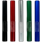 Reusable Metal Straws for Outdoor Travel, Mixed Color 5-Pack