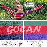 GOCAN Brazilian Double Hammock 250x160cm Extra Large Rainbow 500lb view 8