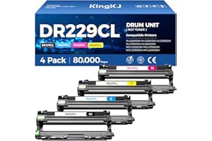 KINGKJ DR229CL Drum Unit (Not Toner)4-Pack Replacement Compatible for Brother DR-229CL Imaging Drum MFC-L3720CDW MFC-L3780CDW HL-L3220CDW HL-L3280CDW HL-L3300CDW HL-L3295CDW L8245CDW MFC-L8395CDW Printer Set