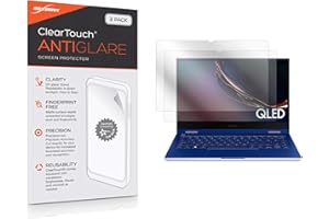 BoxWave Screen Protector Compatible with Samsung Galaxy Book Flex (13 in) - ClearTouch Anti-Glare (2-Pack), Anti-Fingerprint Matte Film Skin