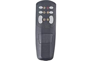 Kentsky Replacement Remote Control for Recessed and Wall Mounted Fireplace Heater, Black