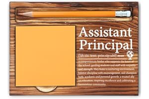 MFOMFO Assistant Principal Thank You Gifts for Women, Assistant Principal Appreciation Gifts for Women, Assistant Principal Gifts Ideas, Principal Gifts Funny Office Self-Stick Note Pad Holders-LBB25