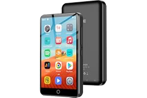 80GB MP3 Player with Bluetooth and WiFi, 4" Touchscreen MP3 MP4 Player with and Speaker, Spotify Music Player with Audible, A