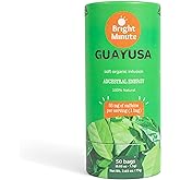 Bright Minute Guayusa infusion 50 teabags | Coffee Alternative & Addition | 55mg of natural caffeine per small 1.5G (0.05OZ) bag, Calm and Wakeful Energy Boost!