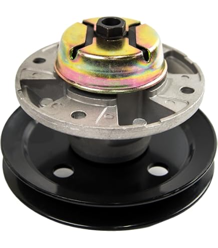 Oregon 82-333 Spindel Mit Umlenkrolle – Für John Deere Rasenmäher (48/54 Zoll), Ersetzt AM121342