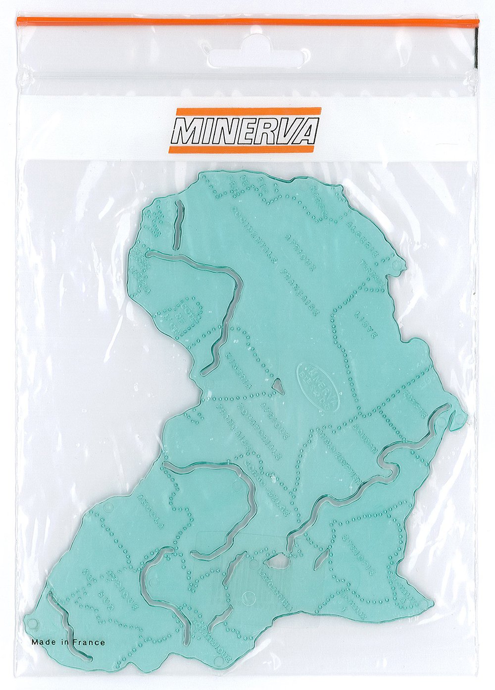 Minerva M79352457 Map of Africa Translucent Green