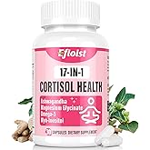 Efioist Cortisol Supplement for Women, 17-in-1 Hormone Harmony for Women, Super Calm Cortisol Manager with Ashwagandha, Rhodiola Rosea, Omega-3, Choline, for Mood, Focus, Sleep Support, 30 Capsules