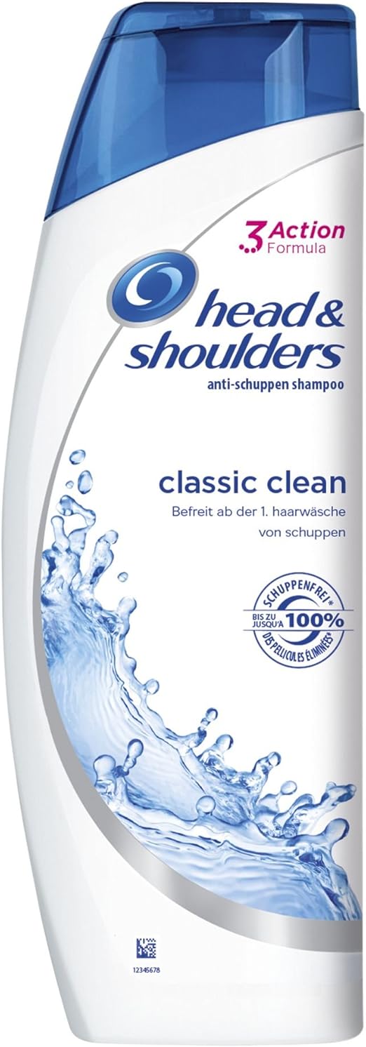 Head & Shoulders Classic Clean AntiDandruff Shampoo, Travel Size, 24 Pack (24 x 90 ml) Amazon