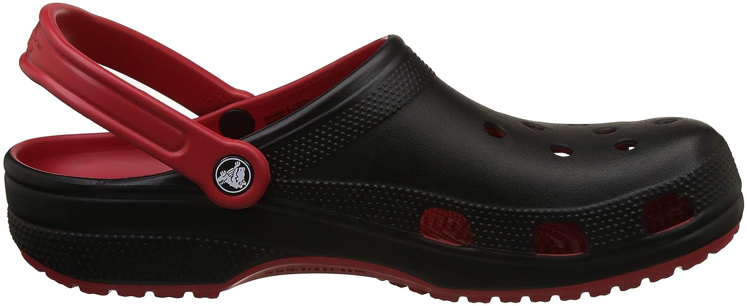 crocs unisex adult classic carbon graphic clg red