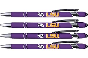 Greeting Pen – Official LSU Licensed Multiuse Pen, School Spirit, Graduation & Alumni Keepsake Pen - 4 PACK (4013)