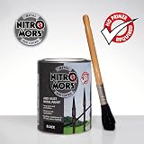 Nitromors Hammered Metal Paint Black 250ml UV Rust Protection Doors Gates view 6