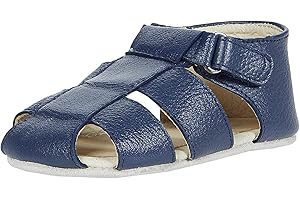 Robeez Baby Boys and Unisex First Kicks Slip Resistant Sandals for Infant and Toddler, 0-24 Months