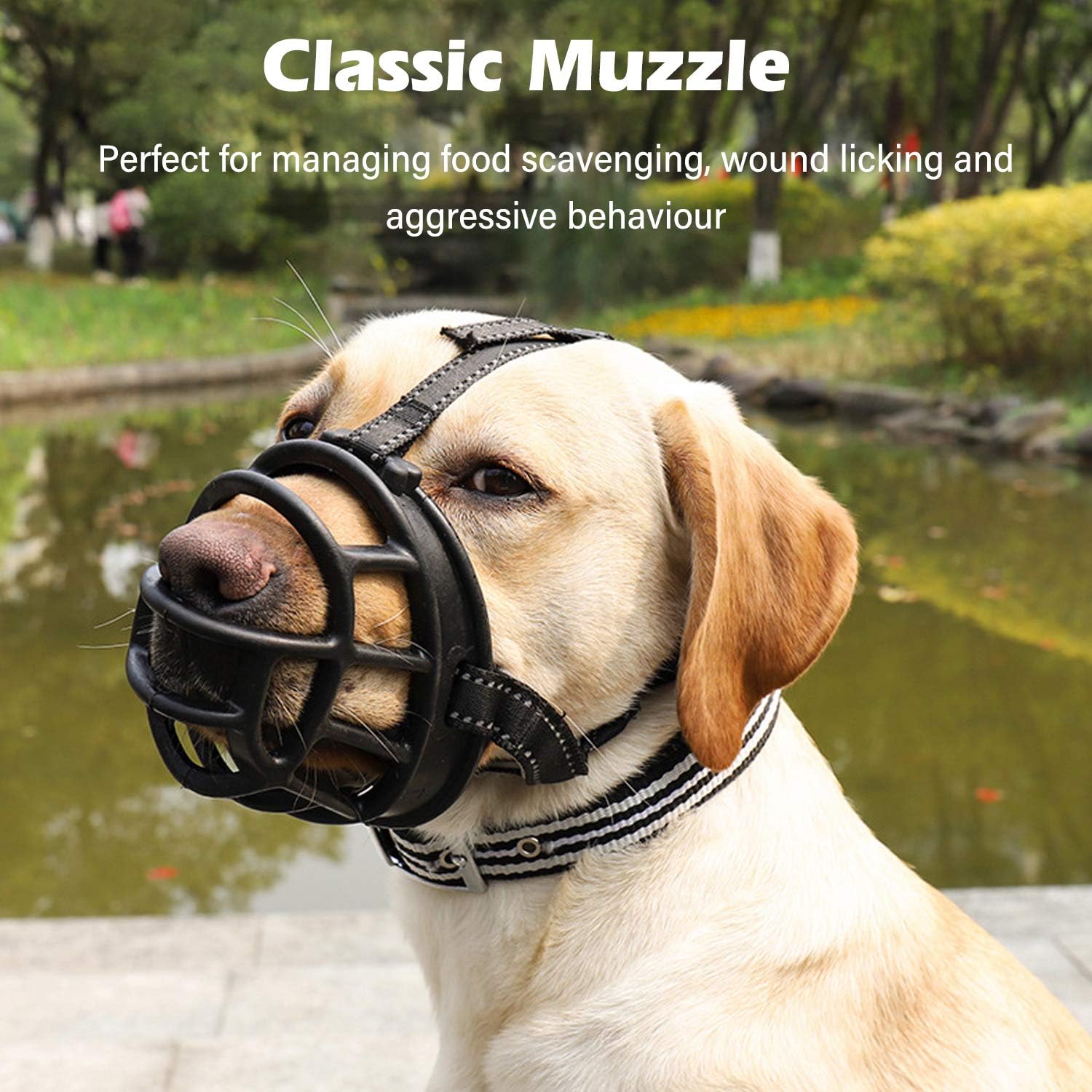 PETCUTE Dog Muzzle basket muzzle For Dog Anti Eating Prevent Barking