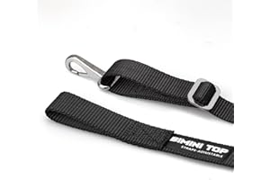 NECMETU Adjustable Bimini Boat Top Straps,One Hooks 38"~70"Marine Awning Webbing Straps,with 316 Stainless Stee Heavy Duty Snap Hooks,Boat Awning Hardware Accessories,Premium Boat Canopy Nylon Strap,Pack of 2