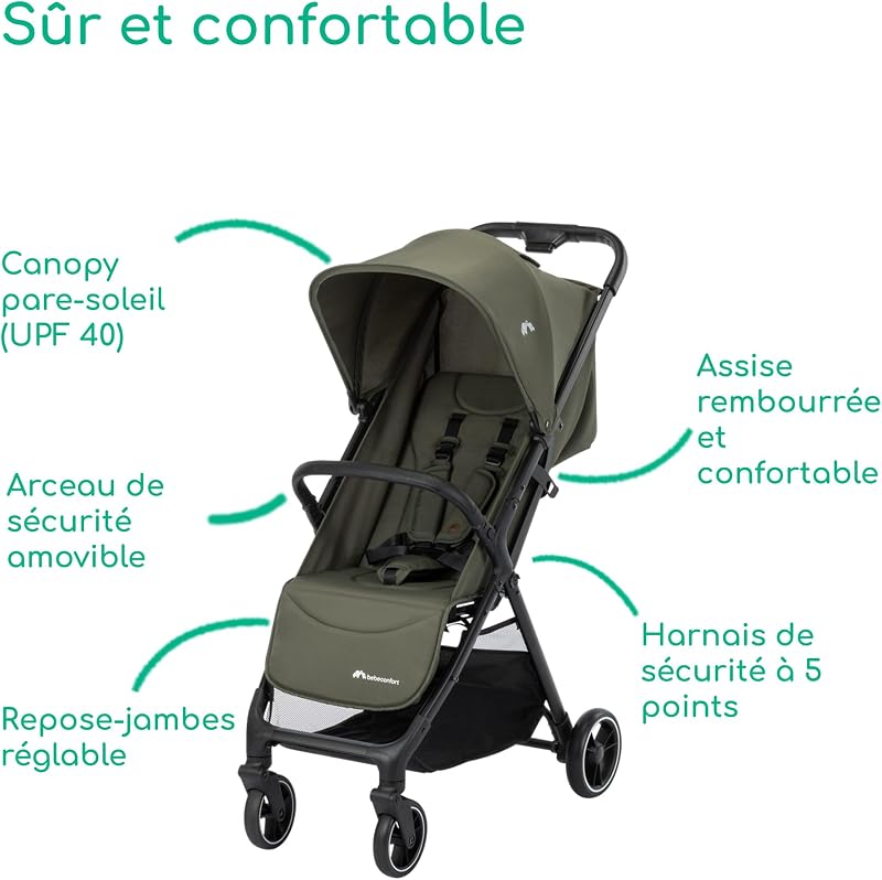 Azur, Poussette Canne, 0–3 Ans (15 kg), Mineral Graphite