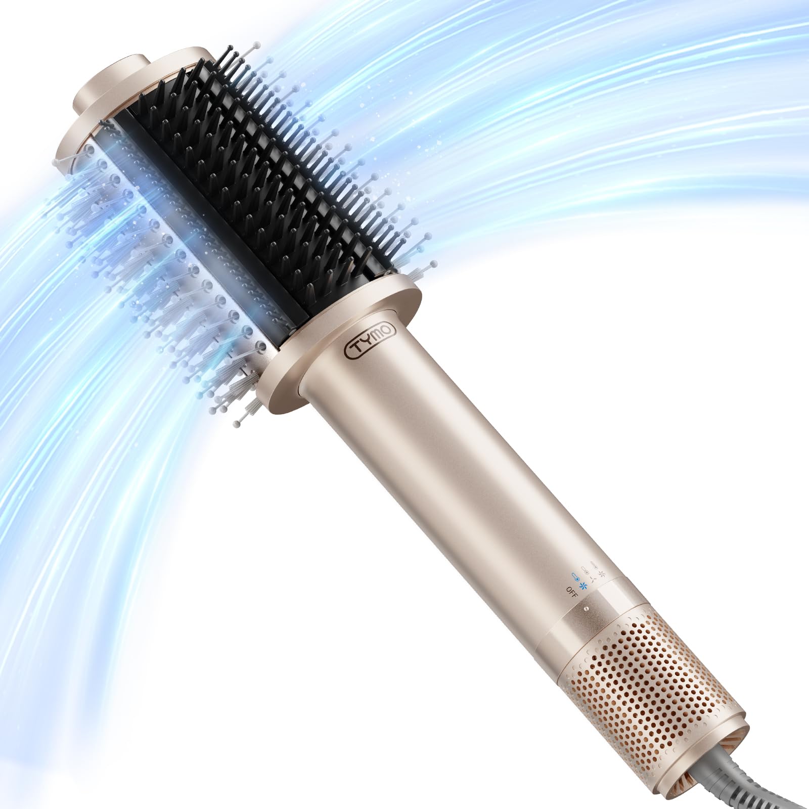 TYMO 4.0 Hair Blow Dryer Brush, Lightweight Ionic Blowout Hair Dryer Brush | 3X Faster Drying 5-in-1 Blowout Brush Adds Shine