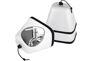 TOPDURE Outdoor Faucet Covers, Foam Faucet Cover to Prevent Winter Freeze-Ups,Reusable Insulated Faucet Covers,3 Pack