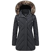 TYBBNY Women's Winter Coat Long Puffer Jacket - Waterproof Warm Thickened Snow Coat for Women