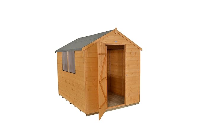 Forest Garden 8X6 Shiplap Apex Garden Shed - Dip Treated