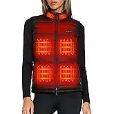 JTANIB Womens Heated Vest with Battery Pack Included 20000mAh 7.4V, 5 IN1 Smart Button Lightweight Electric Heating Vests