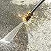 Yard Force 1109815 +1102805A 3600PSI Universal Pressure Washer Spray Gun Trigger and Wand, Black