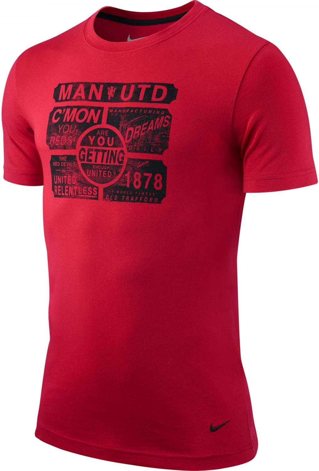 Amazon Com Nike Manchester United Fc Core Plus T Shirt Red Medium Clothing