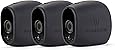 New 3x Silicone Skins for Arlo Smart Security - 100% Wire-Free Cameras by Wasserstein (3 Pack, Black)