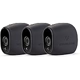 New 3x Silicone Skins for Arlo Smart Security - 100% Wire-Free Cameras by Wasserstein (3 Pack, Black)