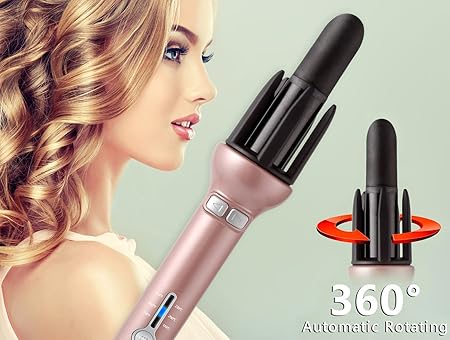 Amazon.com: IVI Automatic Hair Curler Ceramic Auto Curling Iron Wand Professional 450 Degrees, Instant Heating Easy & Fast Styling Tools, 1 Inch, ...