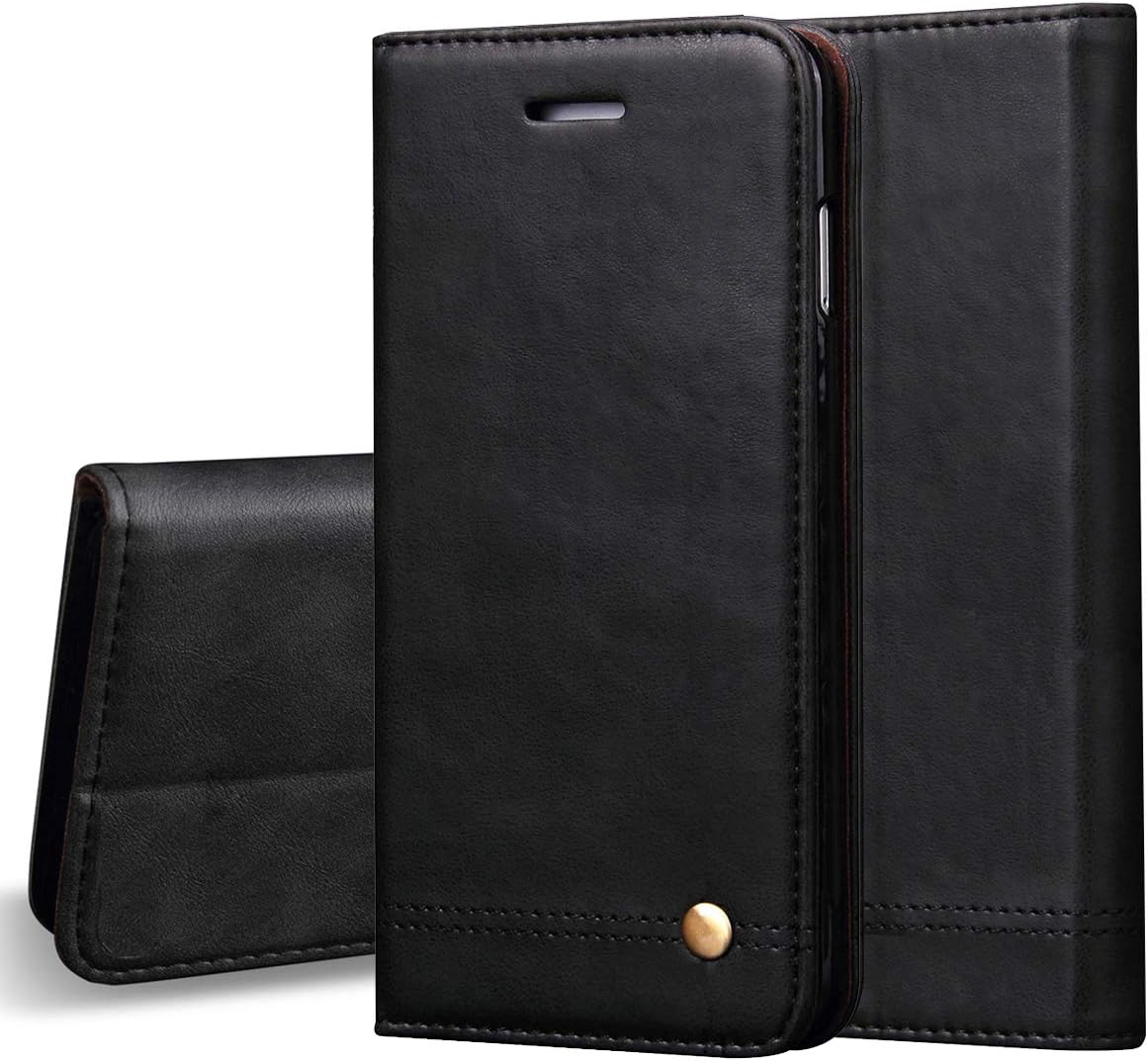 LBYZCASE Case for Galaxy A51,Samaung A51 Case,Folding Flip Leather Wallet Shockproof Protective Phone Cover with Card Slots Kickstand and Magnetic Closure for Samsung Galaxy A51 (Black)