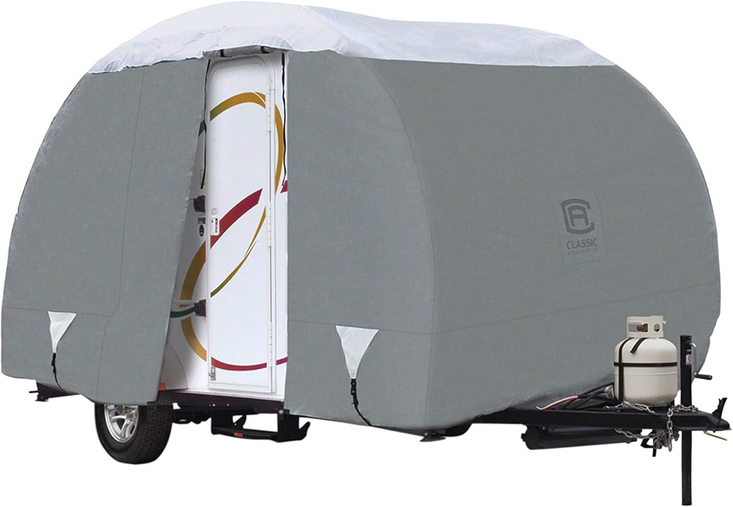 Classic Accessories OverDrive PolyPro 3 Deluxe Teardrop R-Pod Travel Trailer Cover, Model 2