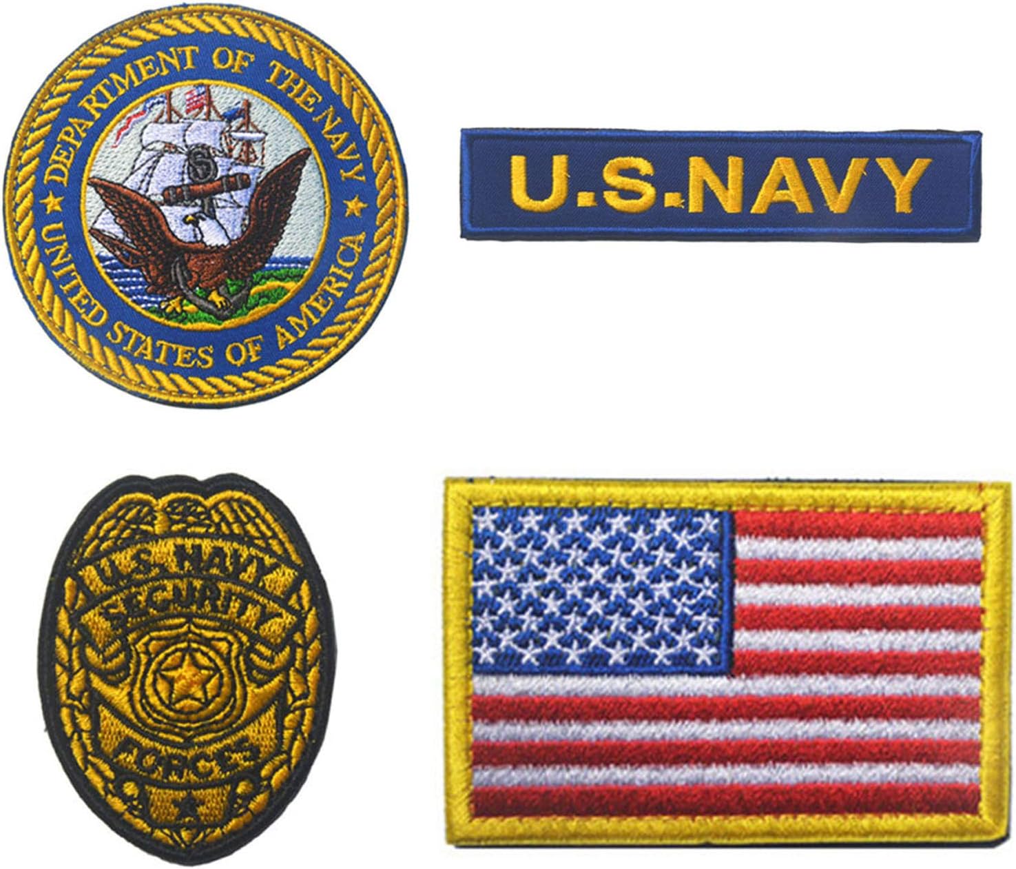 U.S Navy Patch, Marine Corps Military Tactical Morale Badge Embroidered Patches