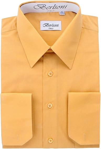 mustard short sleeve dress shirt