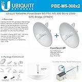 Ubiquiti PBE-M5-300 (2-Pack)PowerBeam M5 22dBi AIRMAX Bridge 300mm Outdoor 5GHz