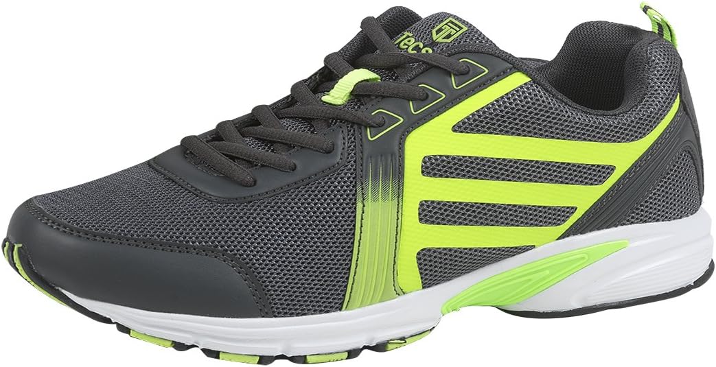 Men's Trainers And Running Shoes - Athletic Multi Sport and Gym Footwear for Walking, Jogging And All Sports - Sizes 3.5-9.5 - Green, Pink/Purple, and Black - By Tecsmo