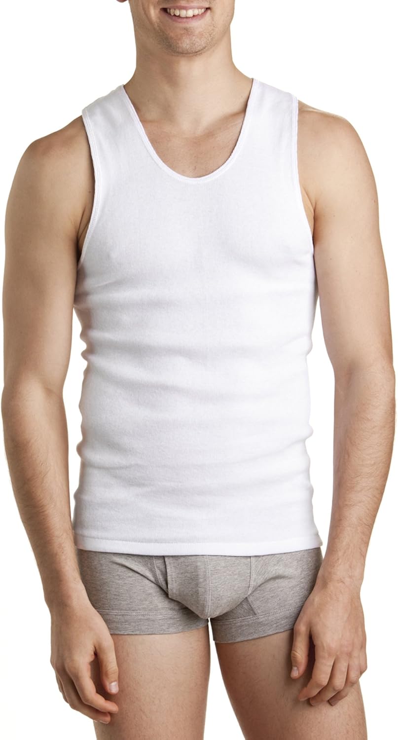 Bonds Men's Cotton Chesty Singlet, White 2Pk, 26 / 4XL (2 Pack) Amazon