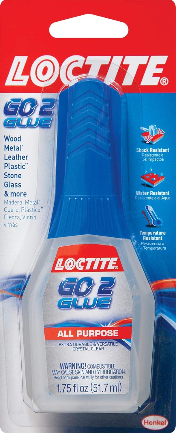 LOCTITE GO2 Glue All Purpose Adhesive 1.75 fl. oz. (51.7 ml
