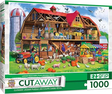 Amazon Com Masterpieces Ezgrip Cut Aways Extra Large Jigsaw