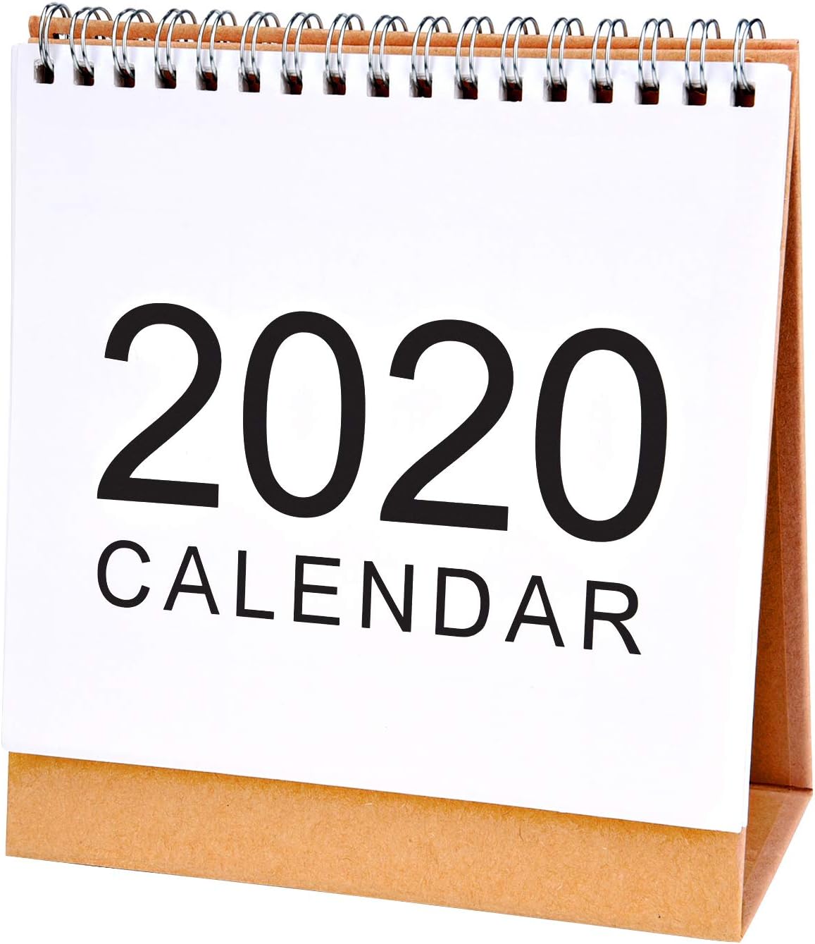 Livder Simple Desk Monthly Calendar January to December 2020, Desktop Daily Planner (Small)