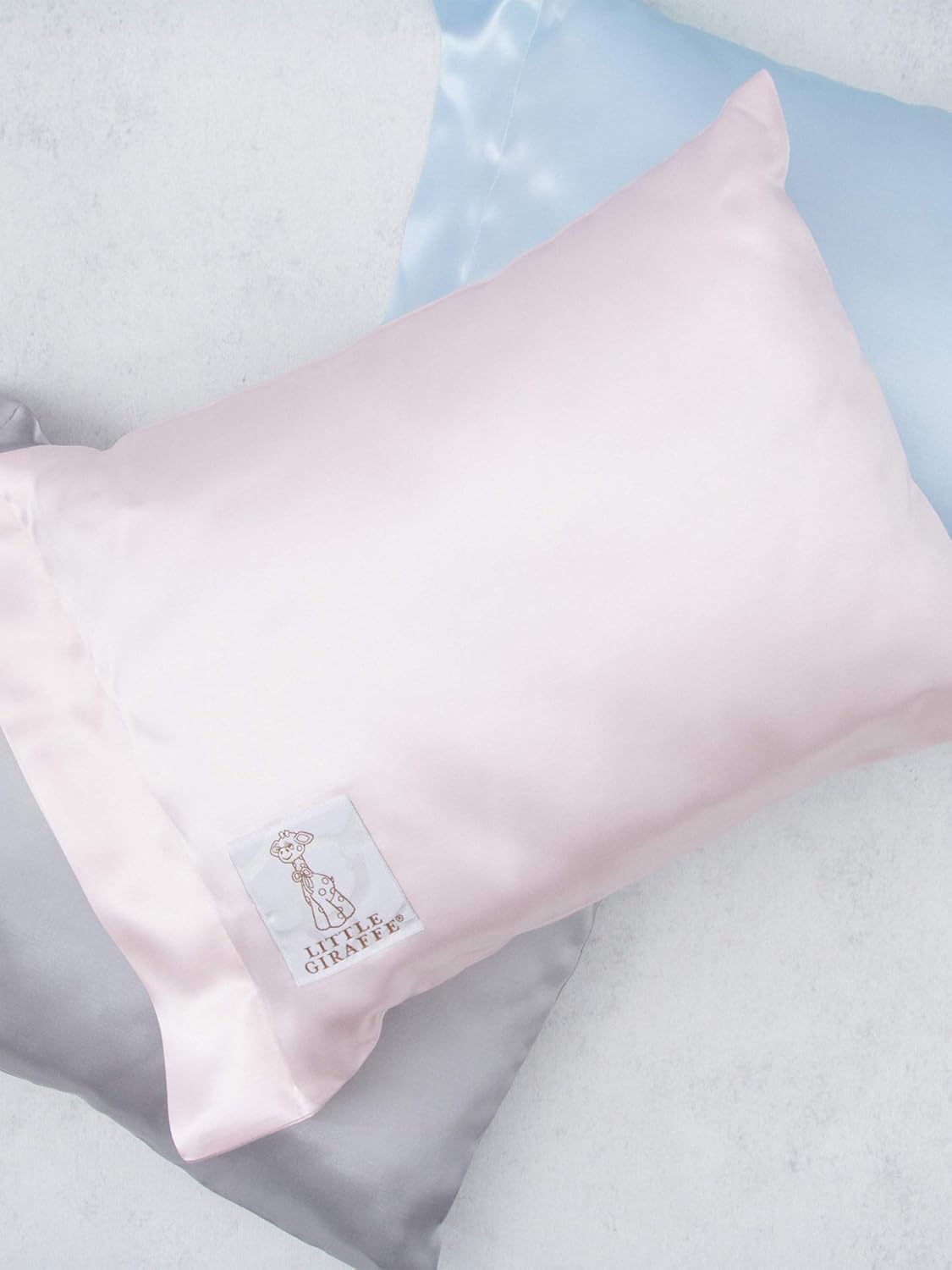 Amazon Com Little Giraffe Baby Satin Nap Pillow 10 X 13 Pink
