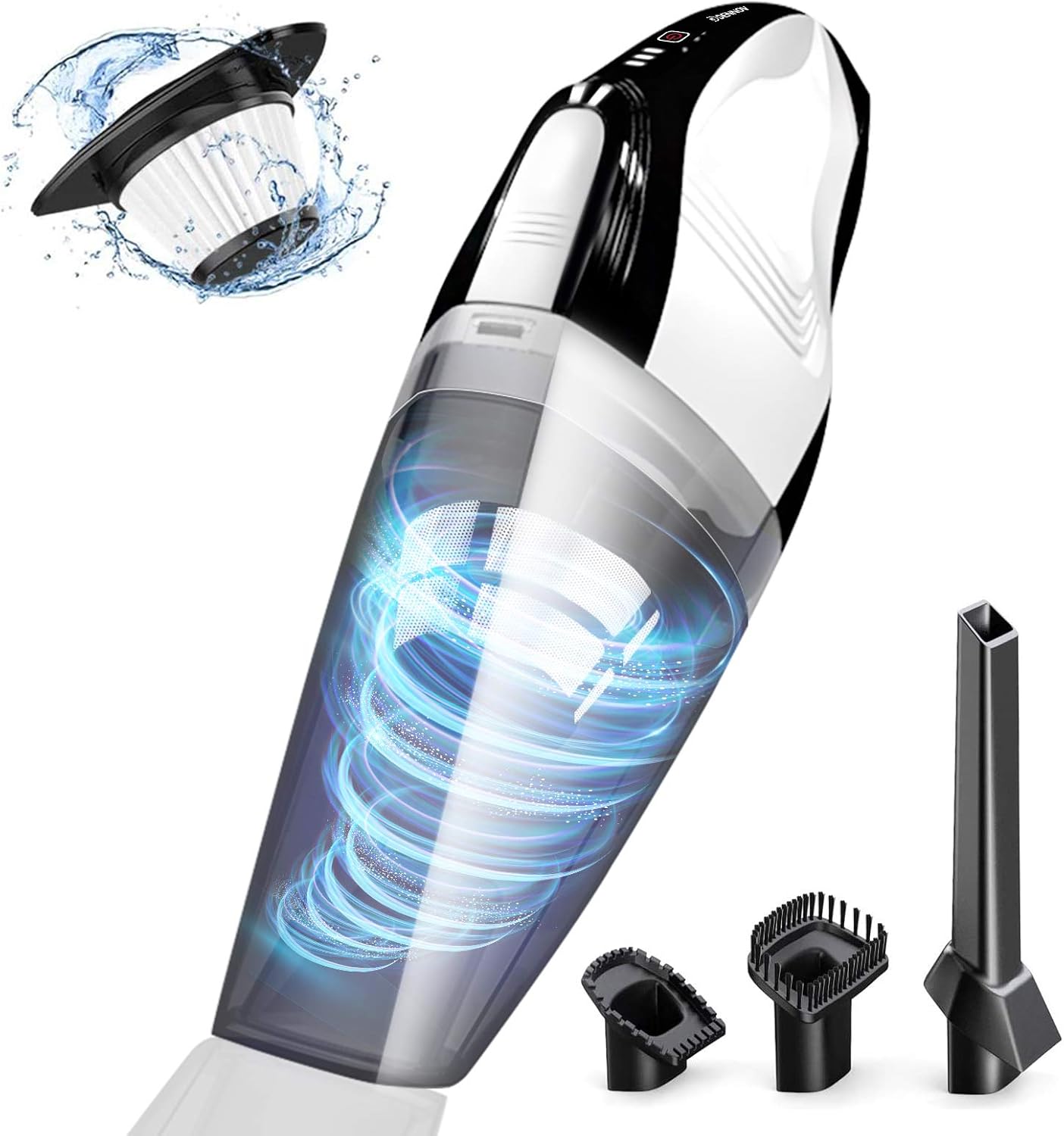DN DENNOV Handheld Vacuum Cordless, 9000Pa 14.8V 30Mins Powerful