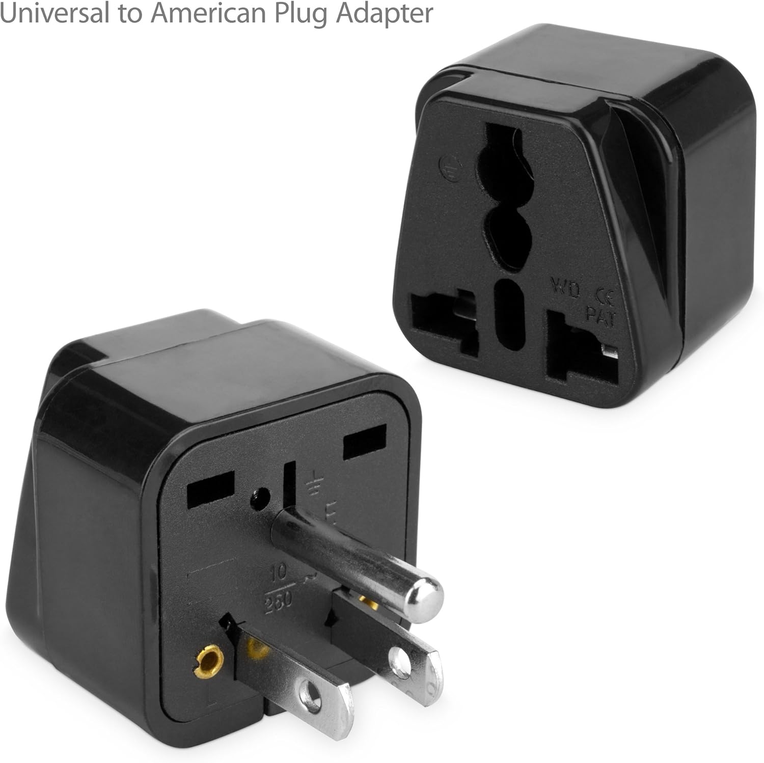 BoxWave Universal to American Outlet Plug Adapter With