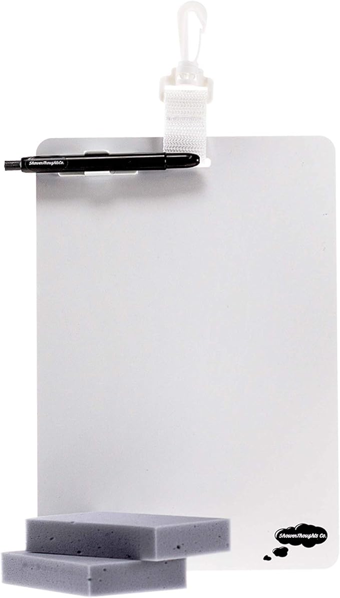 Write in The Shower Waterproof Whiteboard, Erasable, Reusable