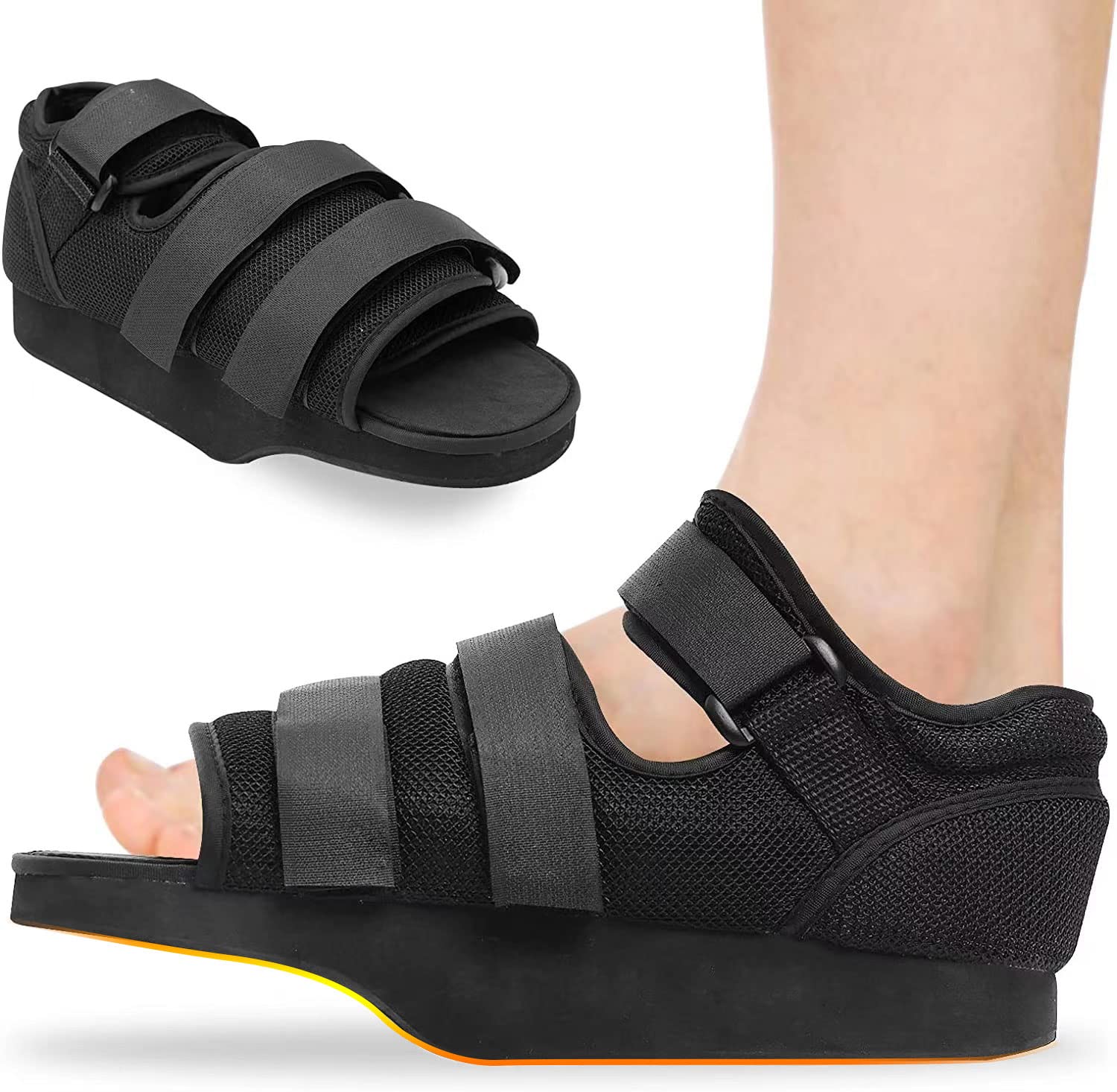 Photo 1 of GHORTHOUD Post op Shoes for Broken Toe Surgery Forefoot Offloading Healing Boot Post Surgical Wedge Foot Splint for Surgery for Men and Women (Medium)