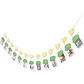 AOQURE Golf 12 Monthly Photo Banner - Hole In One Milestone Banner, Newborn to 12 Months, Yellow