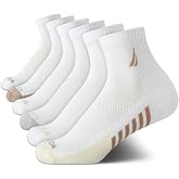 Nautica Womens High Quarter Socks Moisture Wicking Cushioned Socks, 6 Pack | Dri-Motion Moisture Wicking Stretch Fabric, Cushioned Key Areas, Reinforced Heel and Toe, High Quarter Cut, Shoe Size 4-10