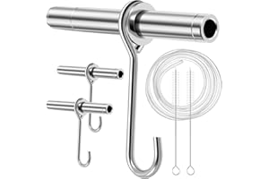 Maple Syrup Tapping Kit Stainless Steel Maple Tree Tap Spout with 3 Spiles 3 Hooks 3Pcs 3ft Food Grade Tubing 2 Spile Cleanin