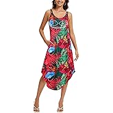 JOYSHAPER Built in Bra Summer Maxi Dresses Casual Sundress Beach Dress Vacation Dress with Pockets